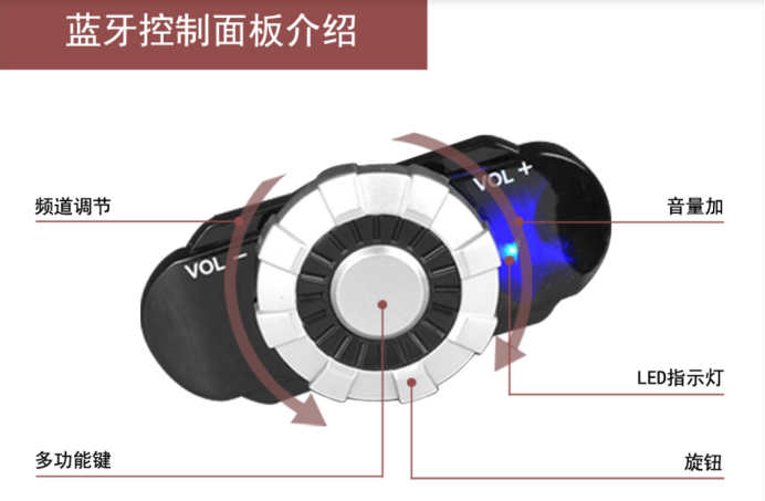 藍牙頭盔連接，手機連接摩托車(chē)耳機1秒完成